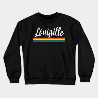 Louisville, Kentucky - KY Pride Simple Rainbow Crewneck Sweatshirt